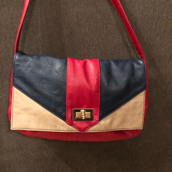 Retro look cross body color block handbag - Picture 2 of 5
